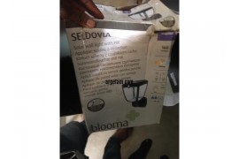 Blooma Seldovia Lantern Non-adjustable Matt Black Solar-powered LED PIR Motion sensor Outdoor Wall light