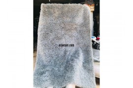 Sienna Large 160 x 230 cm Shaggy Floor Rug Plain Soft 5cm Thick Area Mat Non-Shed Pile - Blush Charcoal (Grey) 