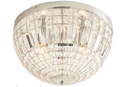 Kryos Brushed Chrome effect 3 Lamp Ceiling light 