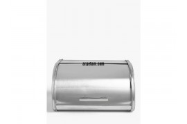 Roll Top Stainless Steel Bread Bin, Silver 