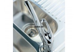 Cooke & Lewis Arya Chrome effect Kitchen Monobloc Mixer tap