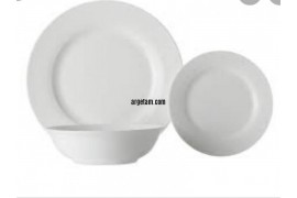 MAXWELL & WILLIAMS WHITE BASICS 12 PIECE RIM DINNER SET